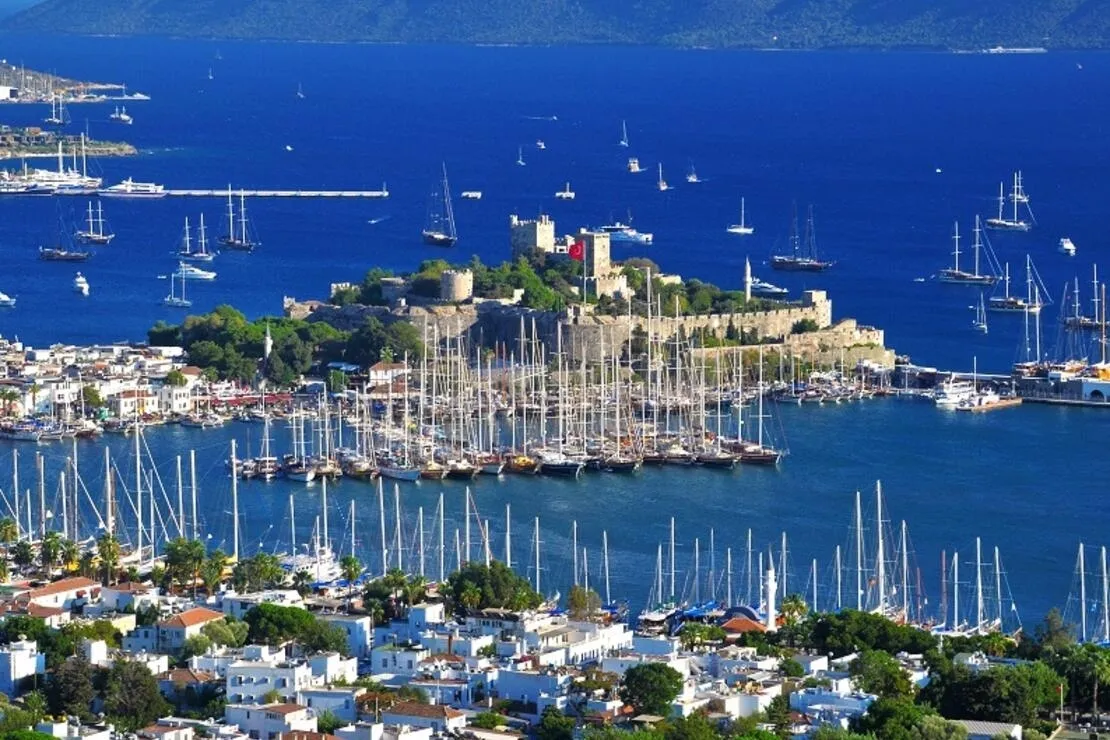 Bodrum Kalesi Havadan Görünümü