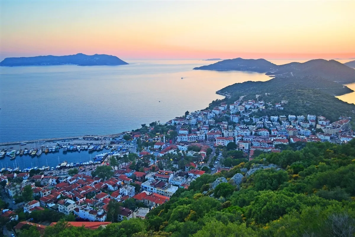 Kaş Bölgesi Havadan Görünümü