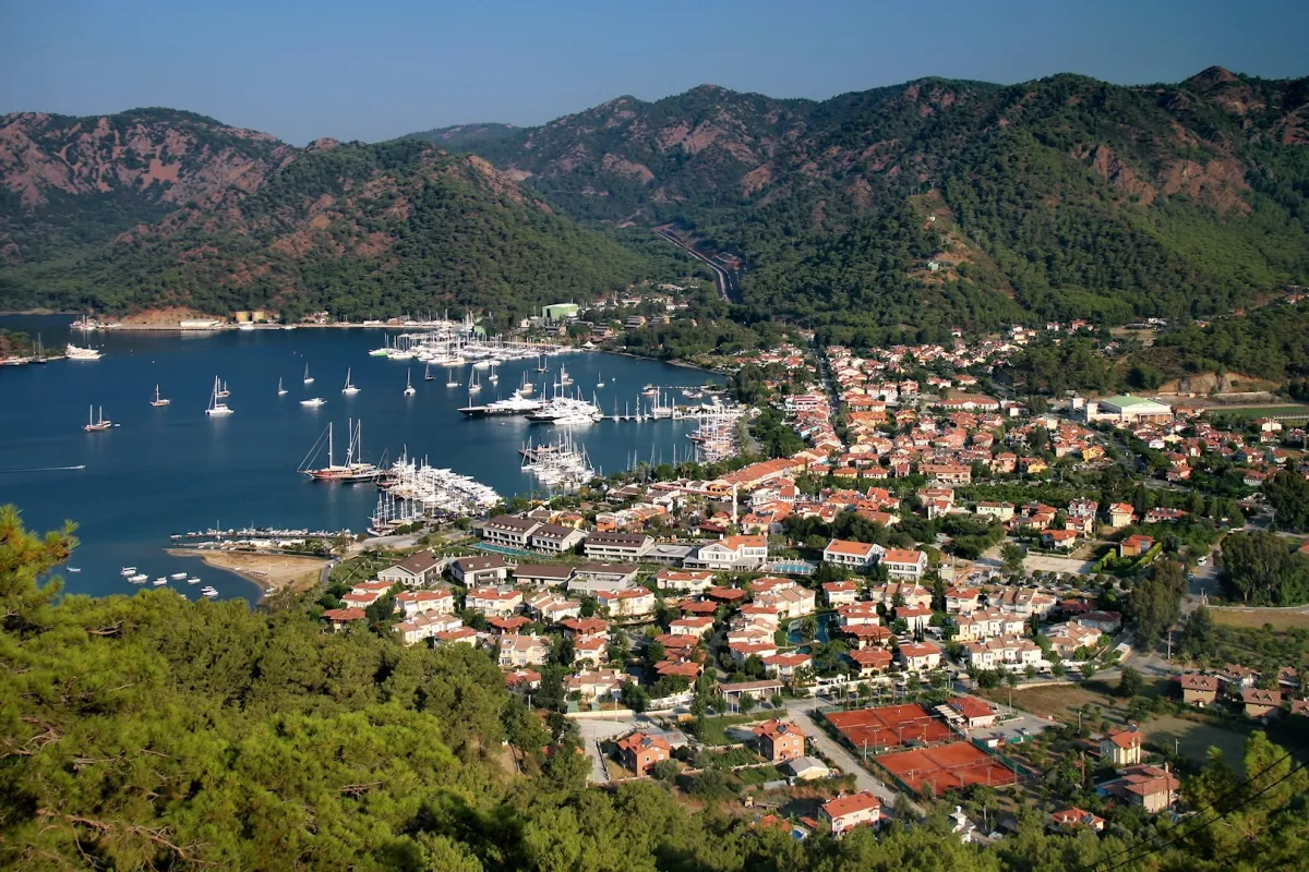Göcek'in Havadan Çekilmiş Fotoğrafı